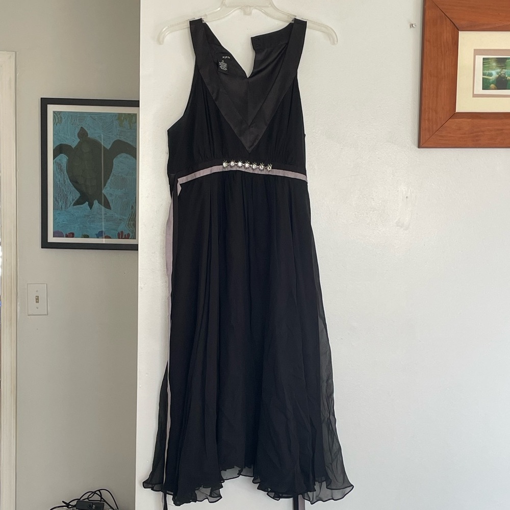 black silk dress